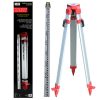 RedBack Lasers 240HDF Flat top tripod and 2,4m staff bundle for laser levels dumpy levels