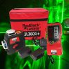 RedBack Lasers 3L360G+ 360 degree green cross line laser with receiver for both indoor and outdoor use 3D Multi Line