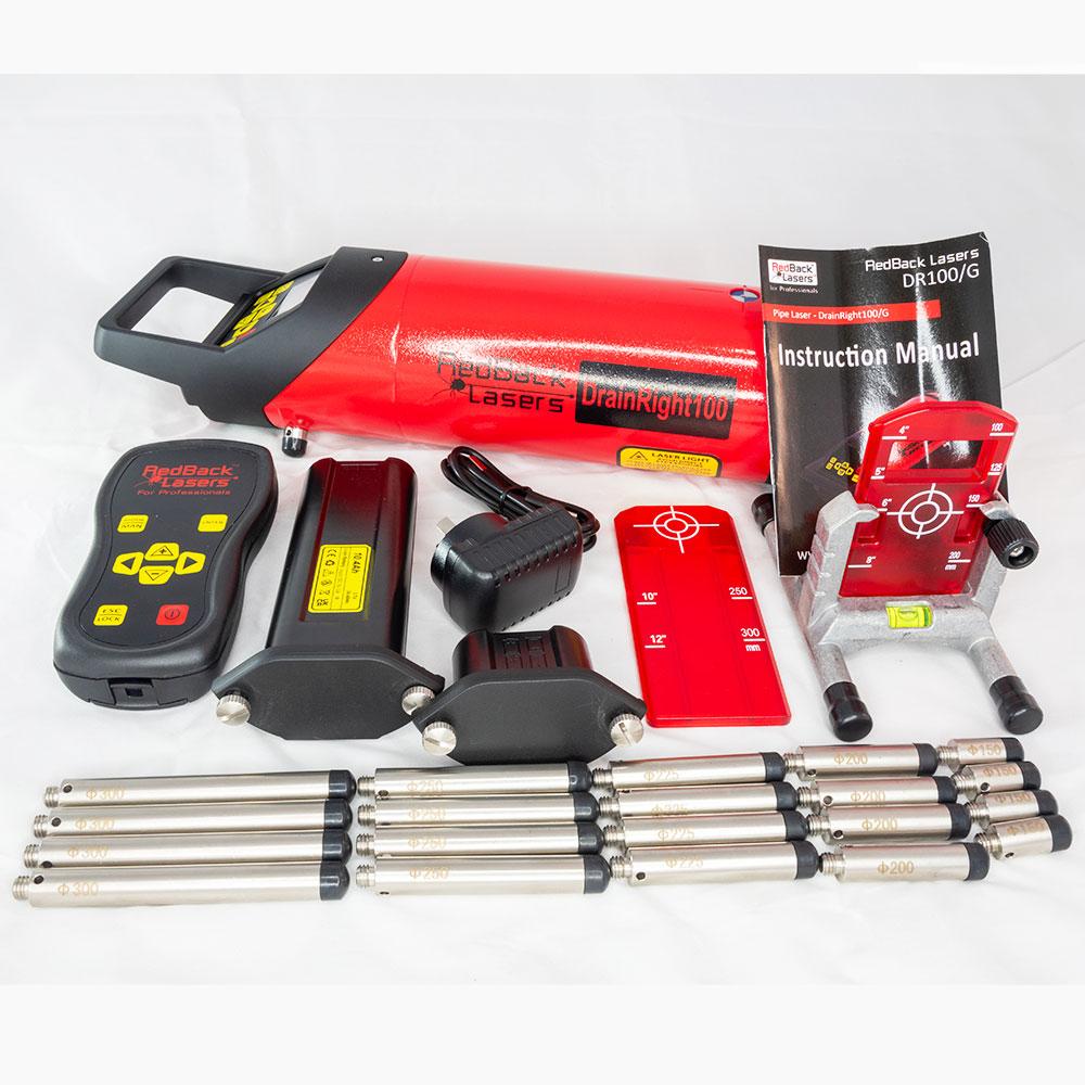 DR100 RedPipe Laser Kit 100mm Pipe Diameter