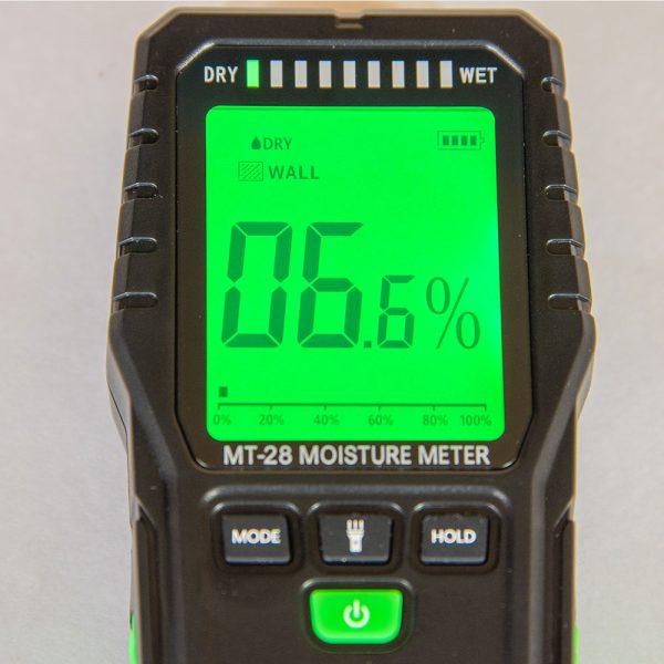 Moisture Meter Dry Wall Display Mode